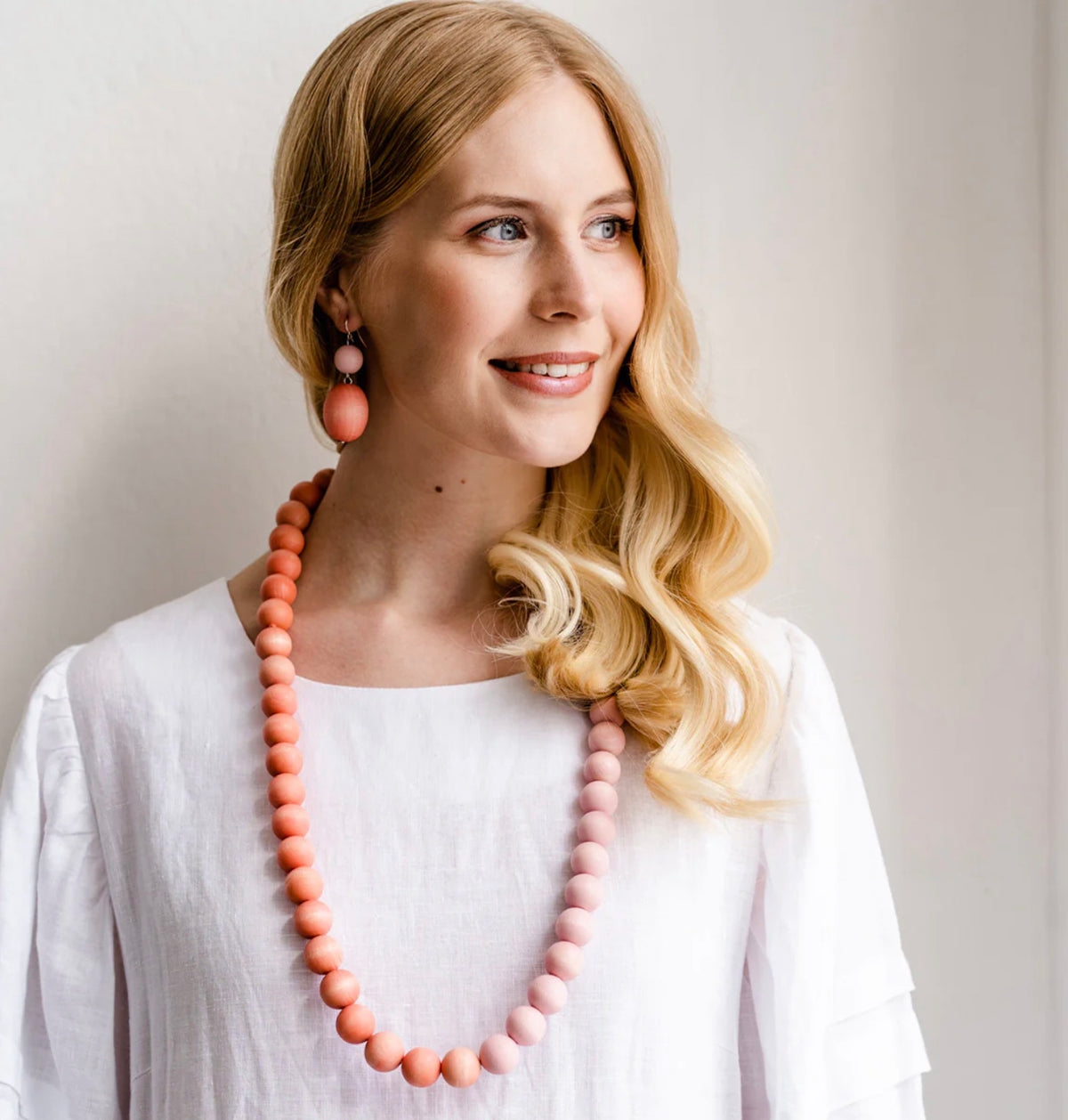 Aarikka ネックレス-Suometar U651/U682(orange)-A09005