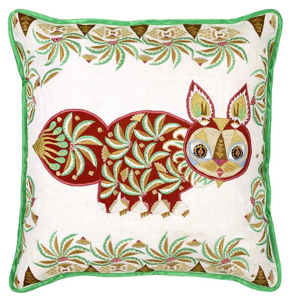 Klaus Haapaniemi クッションカバー : Putte Cat Red cushion