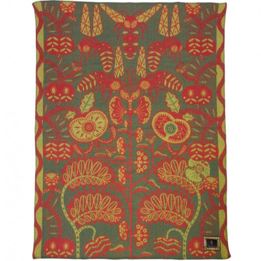 Klaus Haapaniemi ブランケット Bees Blanket_Green