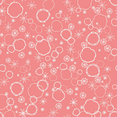 Dashwood ? Prairie : Coral stitchy circles
