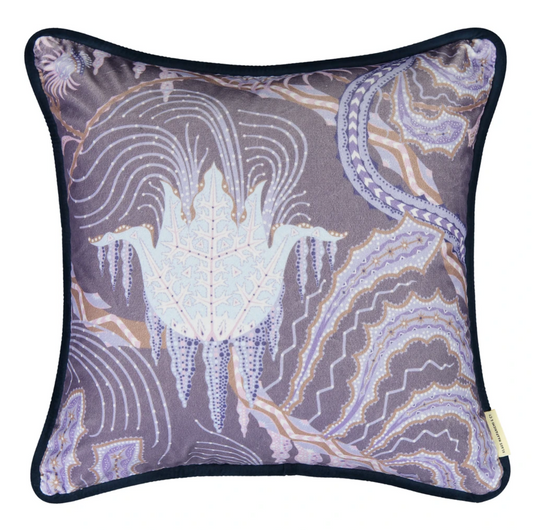 Klaus Haapaniemi クッションカバー : Ice Palace Blue Velvet Cushion [18063]