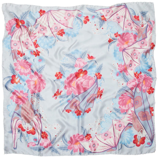 Klaus Haapaniemi/ Bat and Flowers スカーフ [シルクサテン]