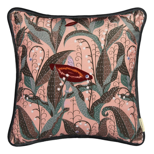 Klaus Haapaniemi クッションカバー : Lily of the Valley Mauve velvet cushion [18057]