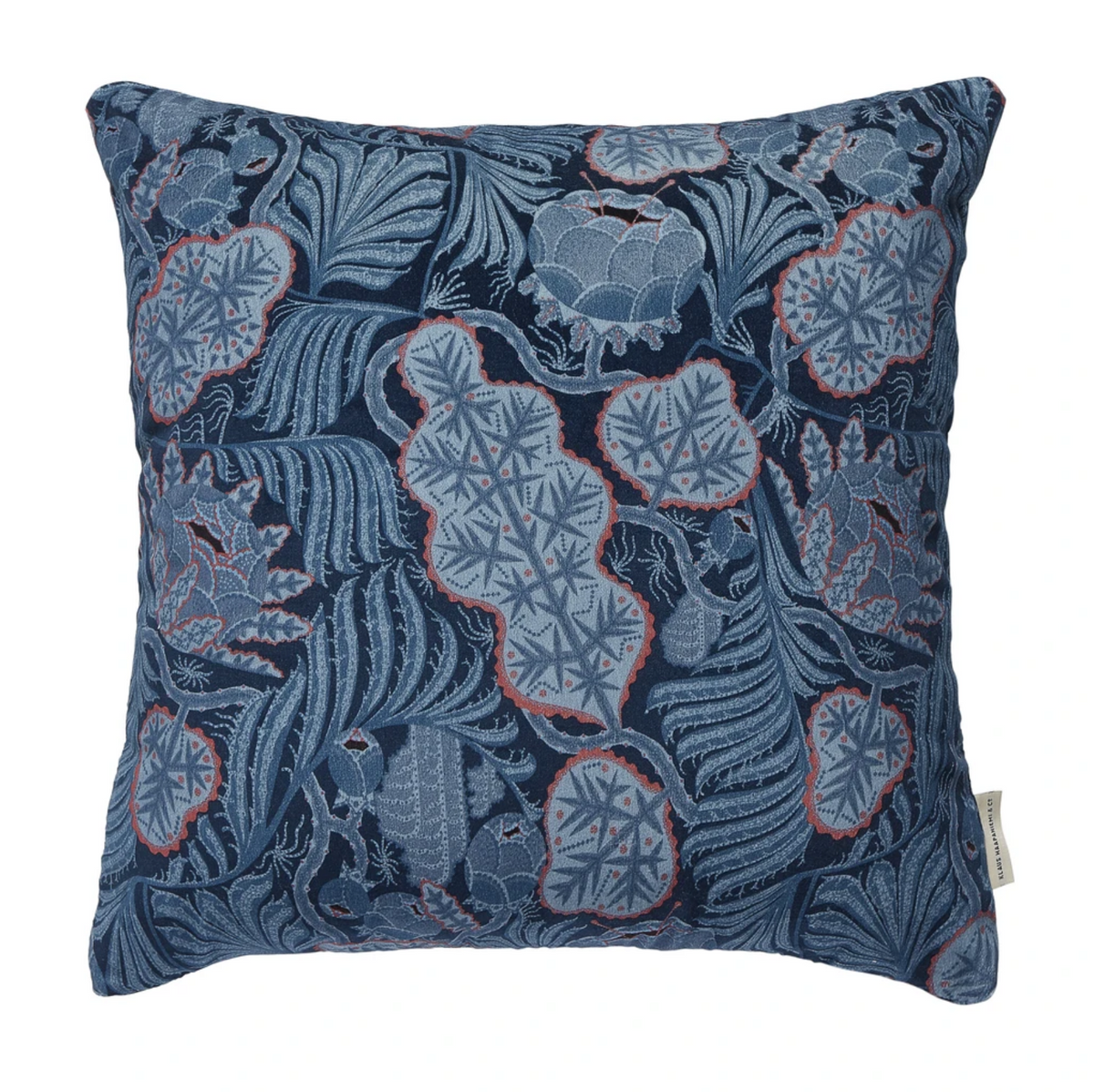 Klaus Haapaniemi クッションカバー : Iceflower Blue velvet cushion [18067]
