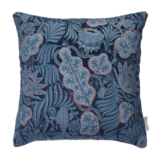 Klaus Haapaniemi クッションカバー : Iceflower Blue velvet cushion [18067]