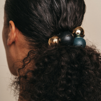 Aarikka Pom pom ヘアアクセ (ブラック）U109-A09549