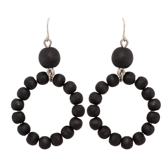Aarikka  ピアス ORVOKKI (Black)U109-A09414