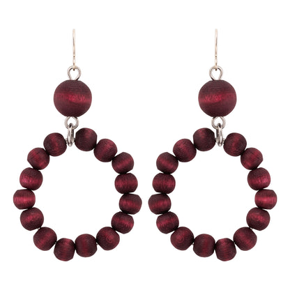 Aarikka  ピアス ORVOKKI (plum red) U690-A09416